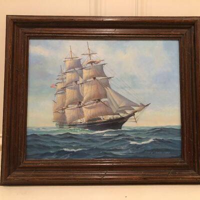 Henry Plawin Ship Painting 
