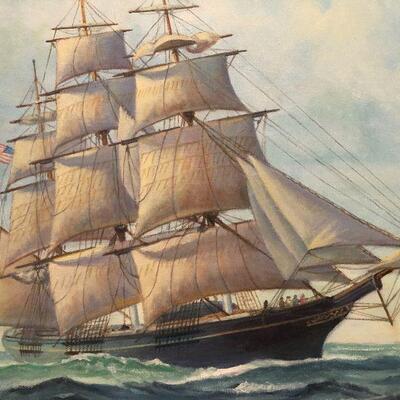 Henry Plawin Ship Painting 