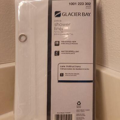 Lot 638: New Shower Curtain Liner and Rings