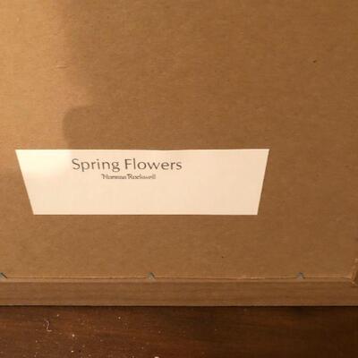 Norman Rockwell Spring Flowers Artwork