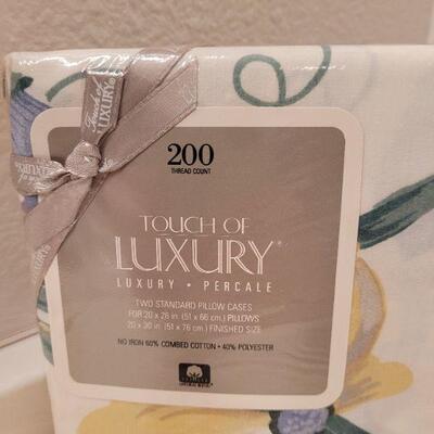 Lot 650: (2) New Standard Pillowcases