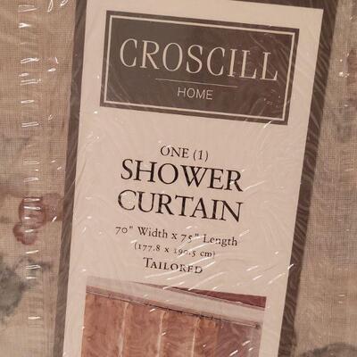 Lot 651: New Croscill Shower Curtain 