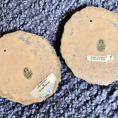 LOT 86  VINTAGE CAMEO CREATIONS PORTRAITS PAULINE BONAPARTE & LADY HAMILTON