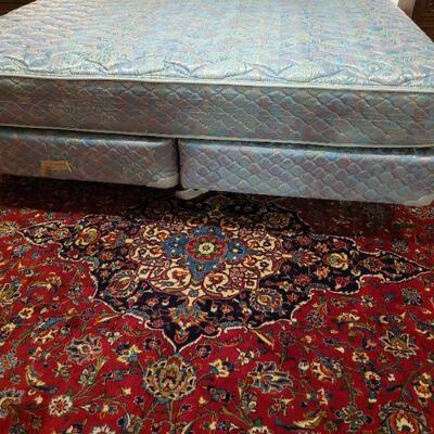 Lot 680: King Size Bed with Serta Mattresses and Mattress Pad