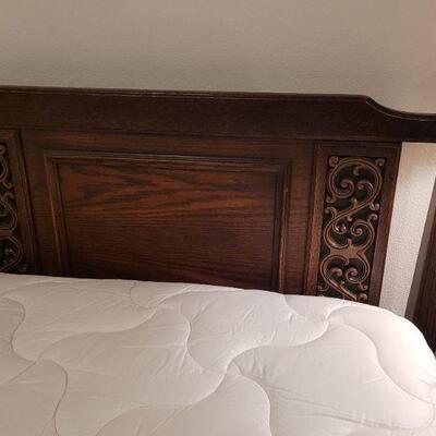 Lot 680: King Size Bed with Serta Mattresses and Mattress Pad