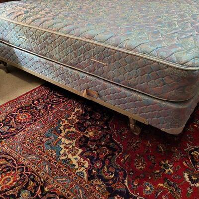 Lot 680: King Size Bed with Serta Mattresses and Mattress Pad