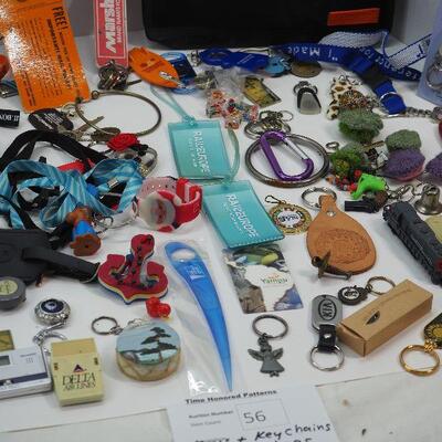 Lot 56 Keys and key chain collection