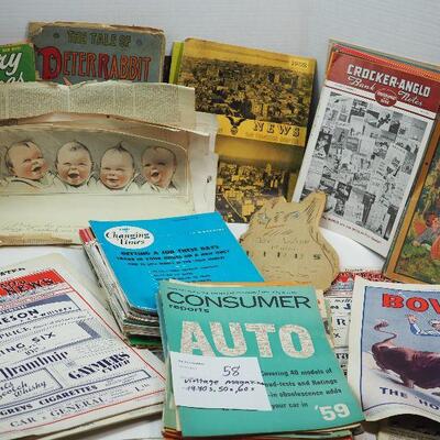 Lot 58 Vintage magazines 1940s, 50s 60s.