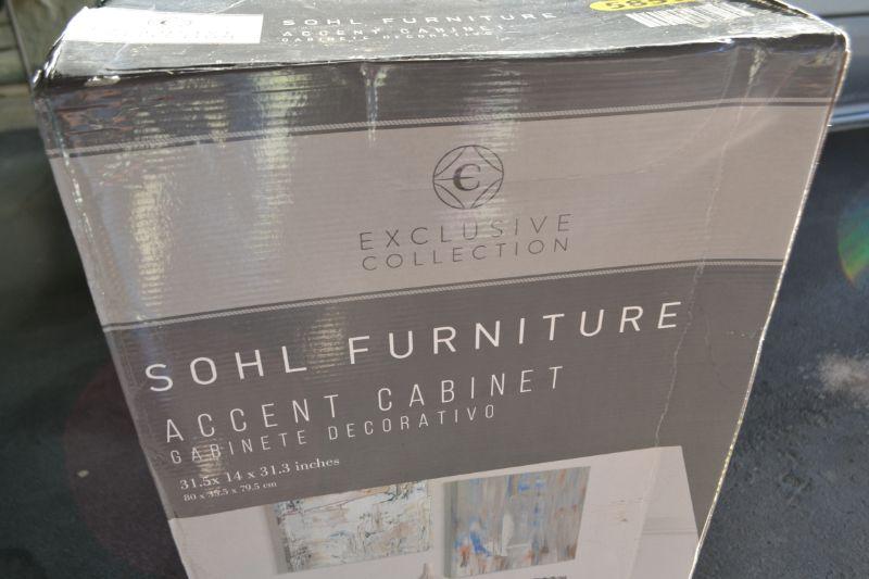 LOT 763 SOHL FURNITURE ACCENT STILL IN BOX