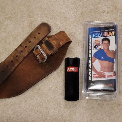 Lot 718:  Shoulder Wrap and Lifting Belt