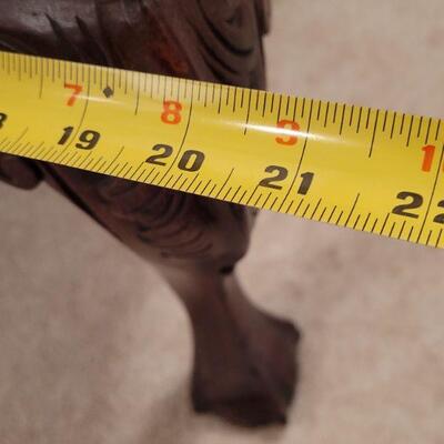 Lot 726: Claw foot Bench 