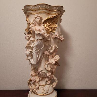 Lot 728: Plaster Angel Vase