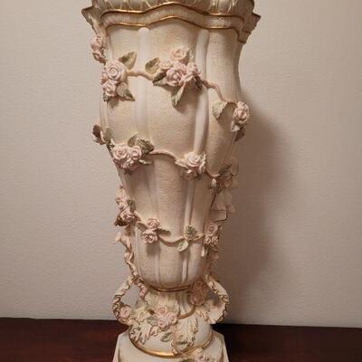 Lot 728: Plaster Angel Vase