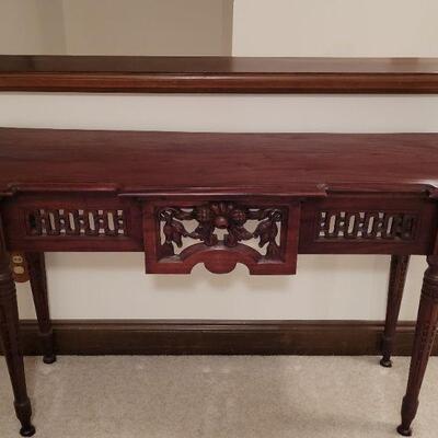Lot 744: Carved Console Table 