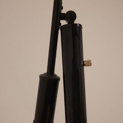 Lot 747: Mid Century Modern Black & Gold Eyeball Adjustable Lamp