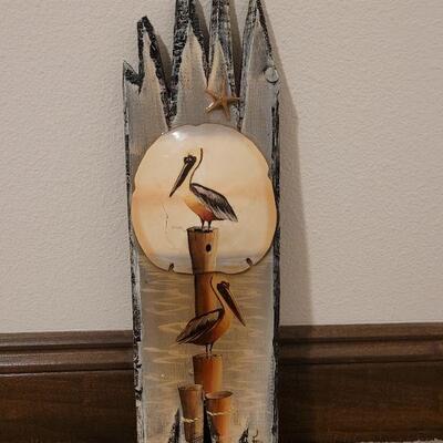 Lot 749: Signed Handpainted Wall Sculpture 