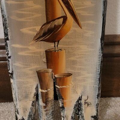 Lot 749: Signed Handpainted Wall Sculpture 