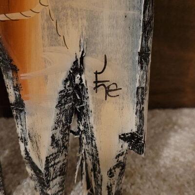 Lot 749: Signed Handpainted Wall Sculpture 