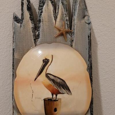 Lot 749: Signed Handpainted Wall Sculpture 