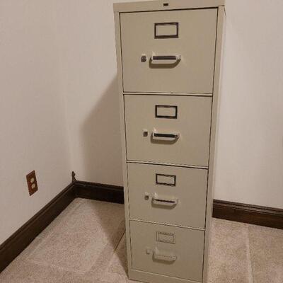 Lot 751: Metal Filing Cabinet 