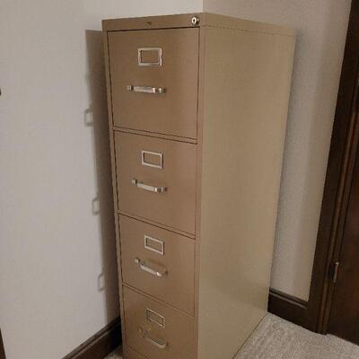 Lot 753: Metal Filing Cabinet 
