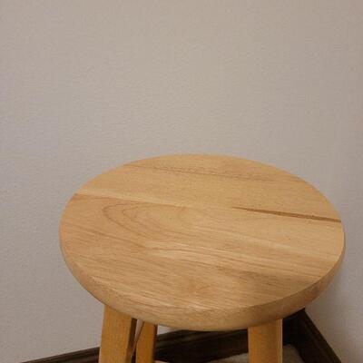 Lot 755: Wood Stool with Removable Pad