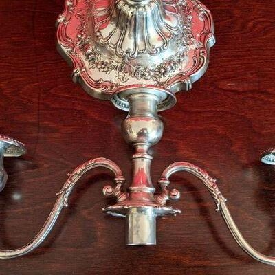 ANTIQUE GORHAM STERLING SILVER CANDLESTICKS Chantilly Grand A602 1912 Wattles SHIPPING AVAILABLE