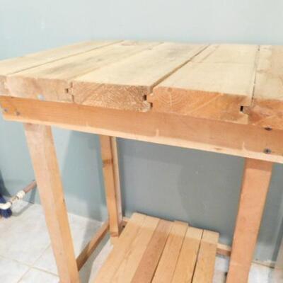Hand Crafted Tongue and Groove Top Work Table 24