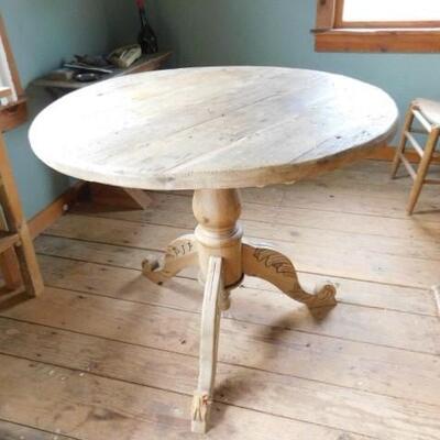 Hand Crafted Reclaimed Wood Top Pub Table 35