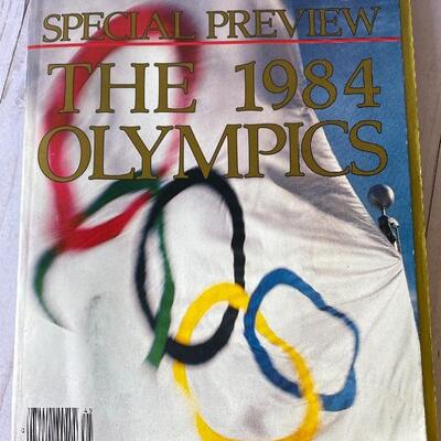 OLY 112  1984 OLYMPIC FLAG & SPORTS ILLUSTRATED SPECIAL PREVIEW 