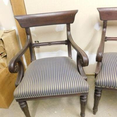 Set of Two Walnut Formal Chairs 