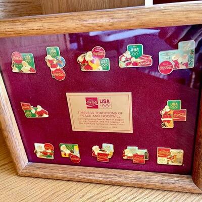 OLY 118 OFFICIAL SPONSOR COCA COLA 1984 OLYMPICS CHRISTMAS PINS