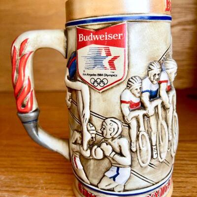 OLY 119  OLYMPIC PIN SETS ANHEUSER -BUSCH & BUDWEISER STEIN  