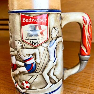 OLY 119  OLYMPIC PIN SETS ANHEUSER -BUSCH & BUDWEISER STEIN  