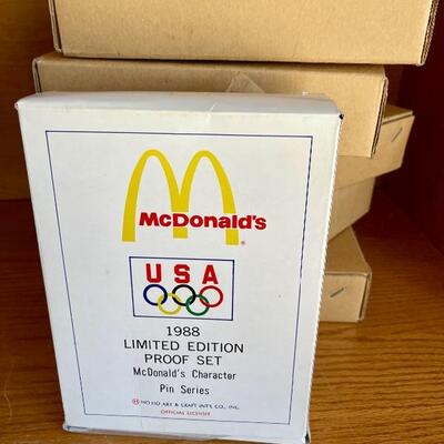 OLY 122. UNOPENED BOXED SETS 1988 McDonaldâ€™s PIN SETS