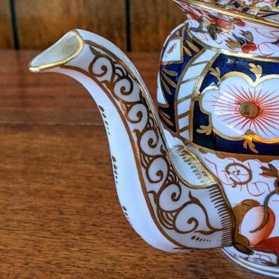 Royal Crown Derby Imari Teapot with Lid 2451 1935 Cobalt blue 