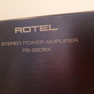 Lot 771: Vintage ROTEL RB-980BX Stereo Power Amplifier TESTED A+