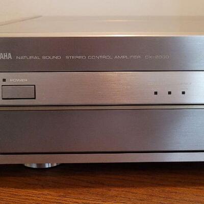 Lot 776: Vintage YAMAHA CX-2000 Natural Sound Stereo Control Amplifier TESTED A+