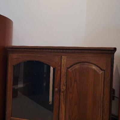 Lot 778: Vintage Media Center Storage Cabinet 