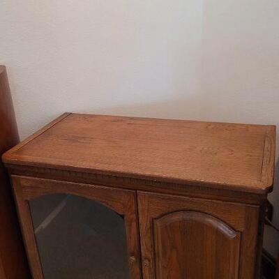 Lot 778: Vintage Media Center Storage Cabinet 