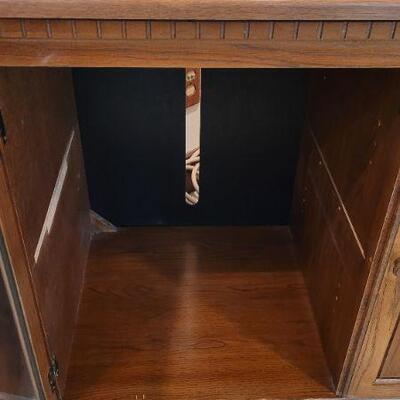 Lot 778: Vintage Media Center Storage Cabinet 