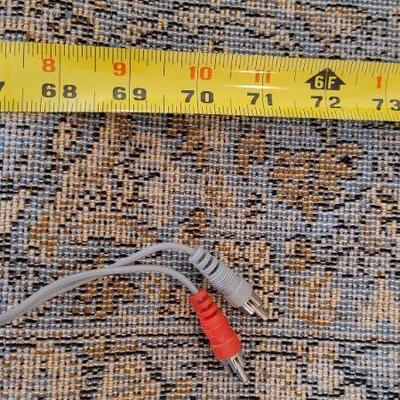 Lot 786: Assorted Vintage Various Length RCA Cables 