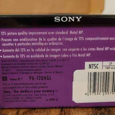 Lot 801: (9) Vintage New Stock SONY 8MM Blank Video Cassette Tapes 