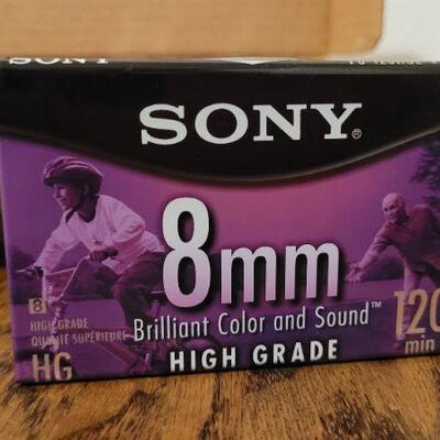 Lot 801: (9) Vintage New Stock SONY 8MM Blank Video Cassette Tapes 