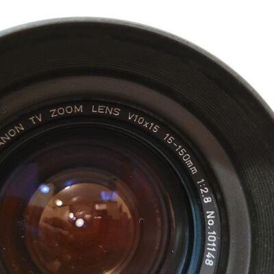 Lot 804: Vintage CANON TV Zoom Lens V10x15 15-150mm 1:2.8 Lens