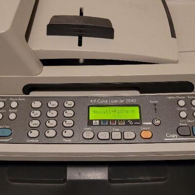 Lot 806: HP Color LaserJet Printer/Copy/Fax Machine 