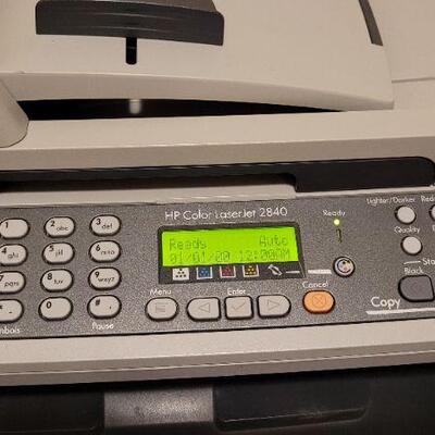 Lot 806: HP Color LaserJet Printer/Copy/Fax Machine 