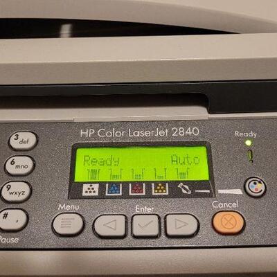 Lot 806: HP Color LaserJet Printer/Copy/Fax Machine 