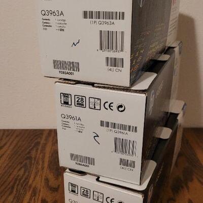 Lot 807: (3) New Sealed HP 122A LaserJet Printer Ink Cartridges 