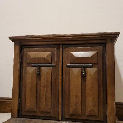 Lot 820: Vintage Storage Cabinet w/ Doors